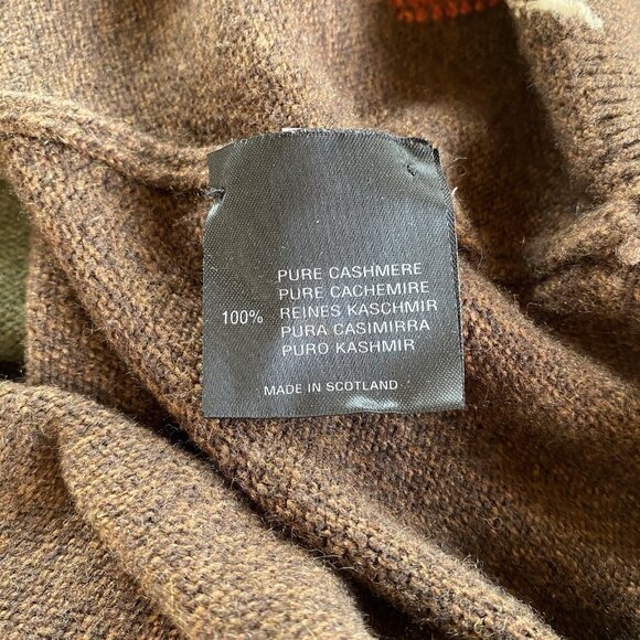 100% Cashmere - Clan Douglas - Scotland - LUXURY - Argyle Crew Neck Sweater - XL - Picture 3 of 8